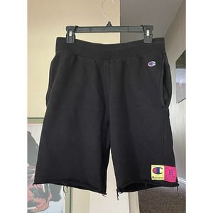 Vintage Champion Men’s Medium Reverse Weave Cut Off Shorts Drawstring Adult Size